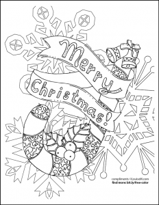 10 Christmas Coloring Pages Kids & Adults Will Love: FREE Printables ...