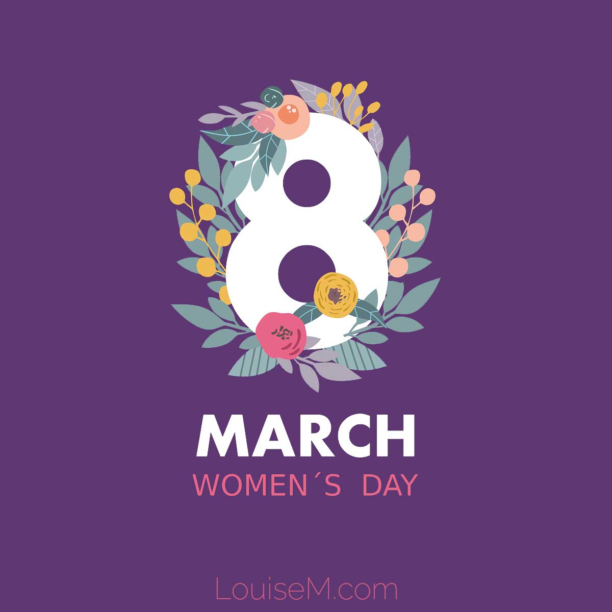 social media graphic for march 8 holiday womens day. 