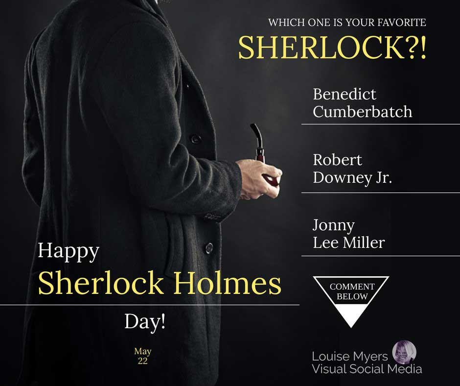 who is your favorite sherlock quiz for Sherlock Holmes Day.