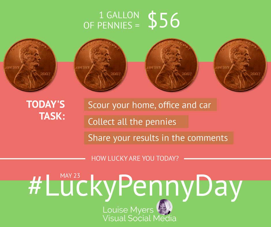 copper penny facts for National Lucky Penny Day.