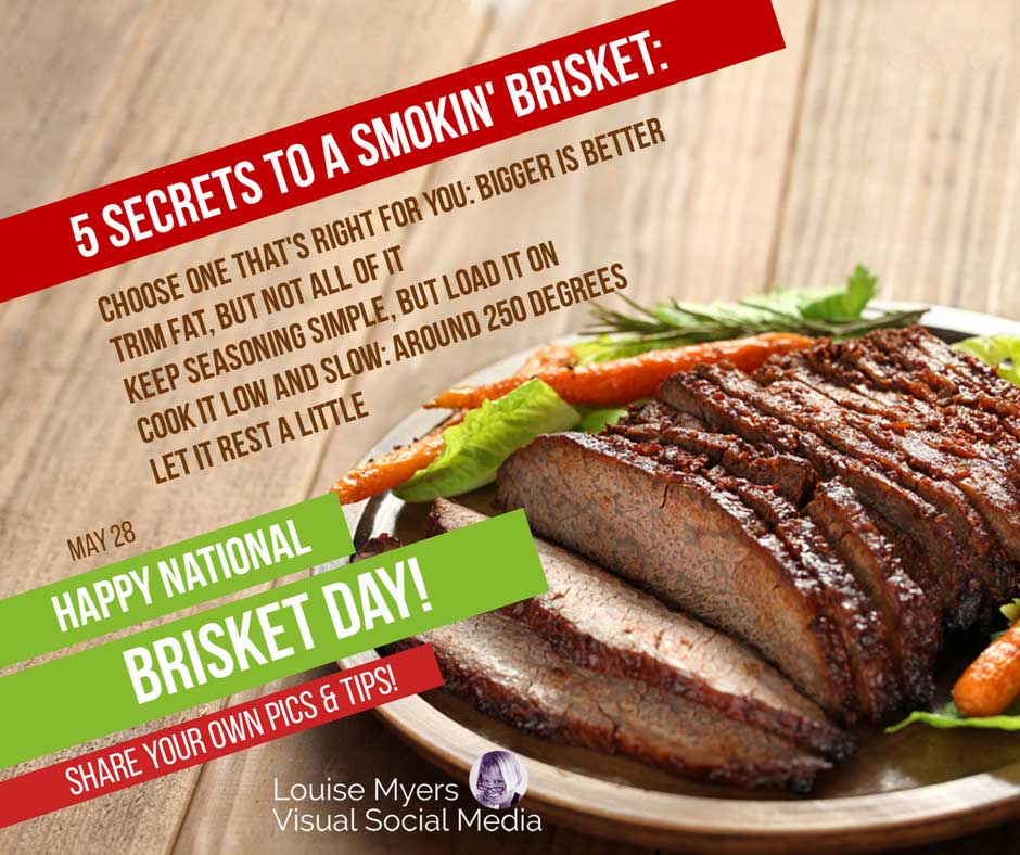 5 secrets to a smokin' brisket for National Brisket Day.