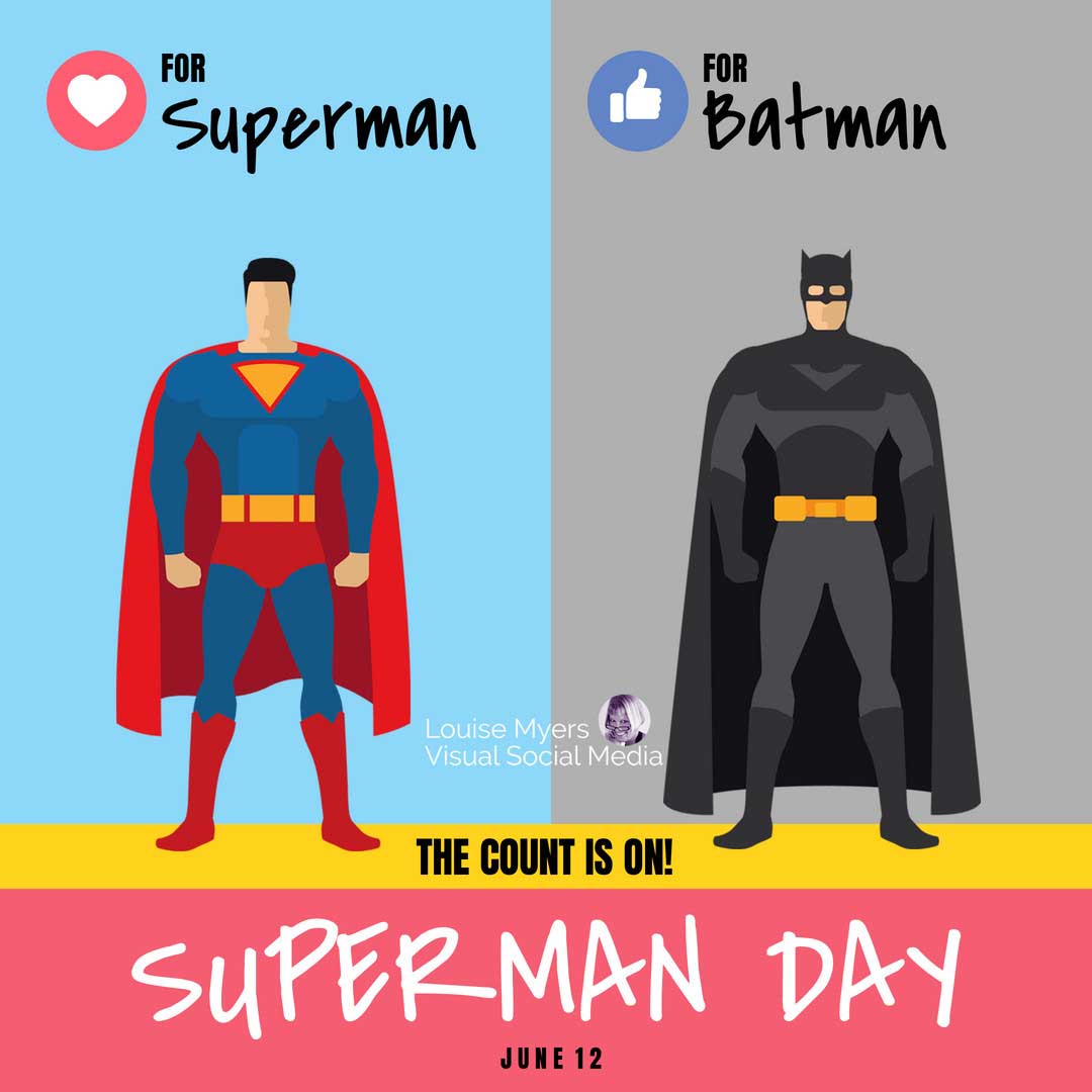 superman vs batman poll for superman day june 12.