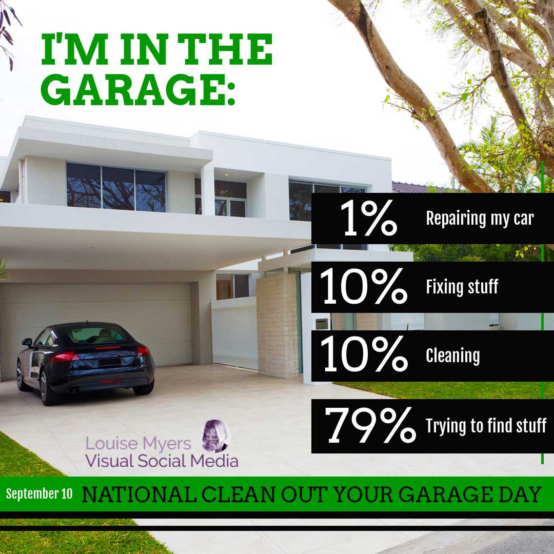 beautiful house with car in carport has quiz for clean out your garage day.