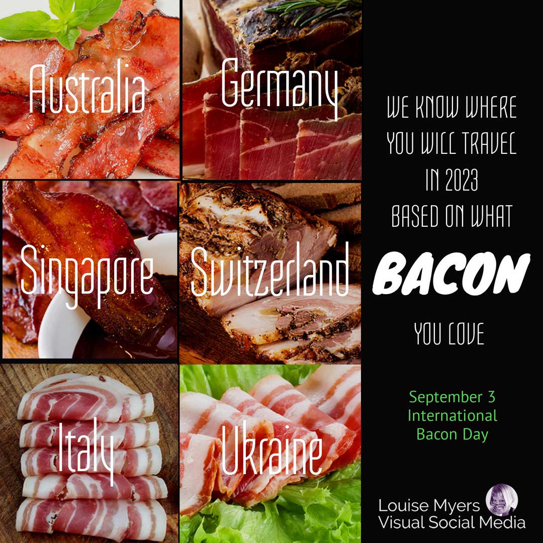 photos of bacon from 6 countries for international bacon day september 3.