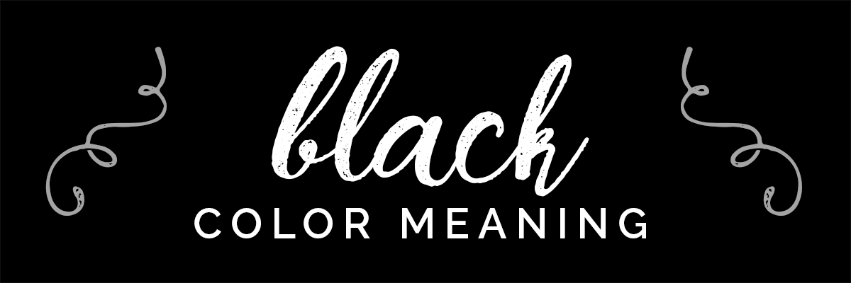 black banner with words black color meaning.