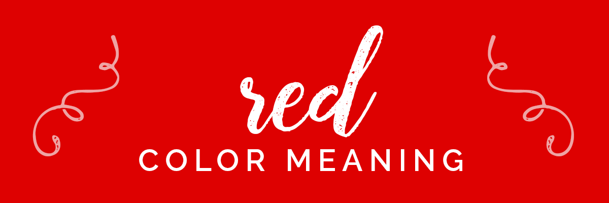 red banner with words red color meaning.