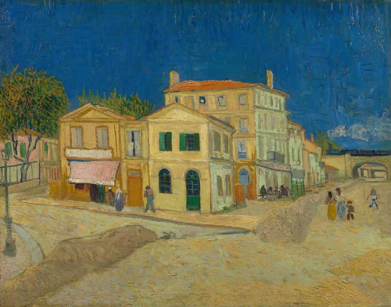 Van Gogh's painting of The Yellow House.
