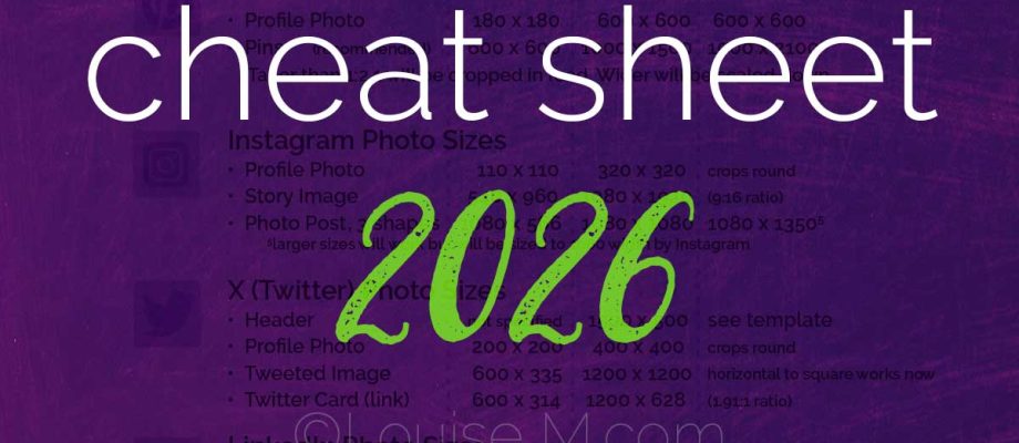 purple graphic with social media logos.